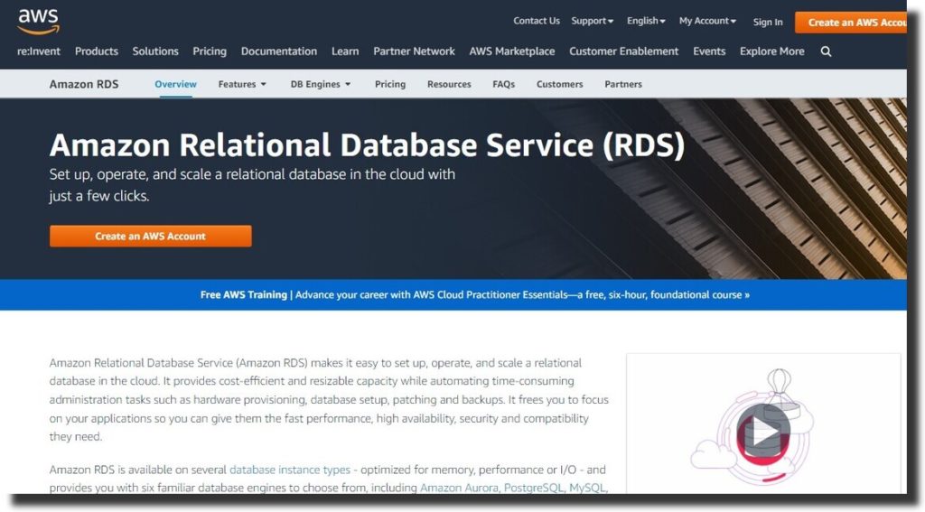 Amazon relational database