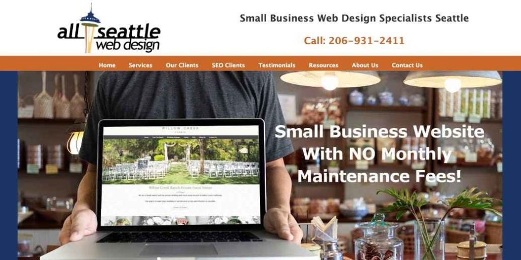 all seattle web design baner