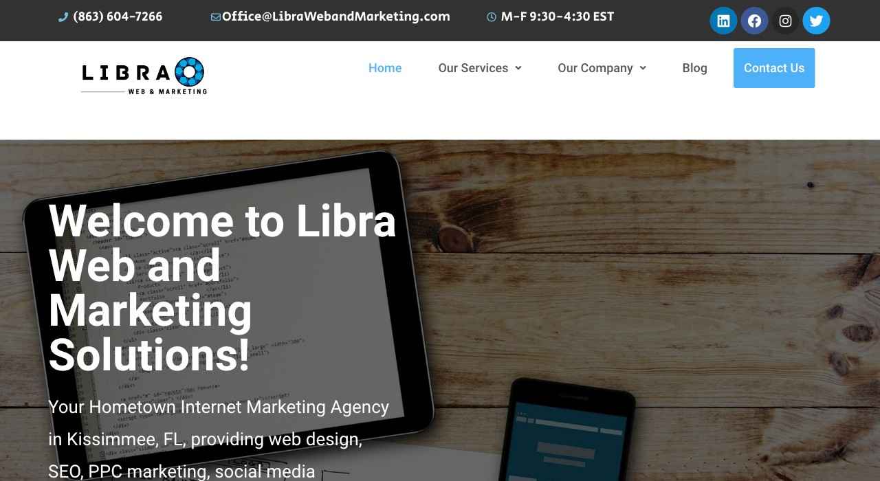 libra web and marketing