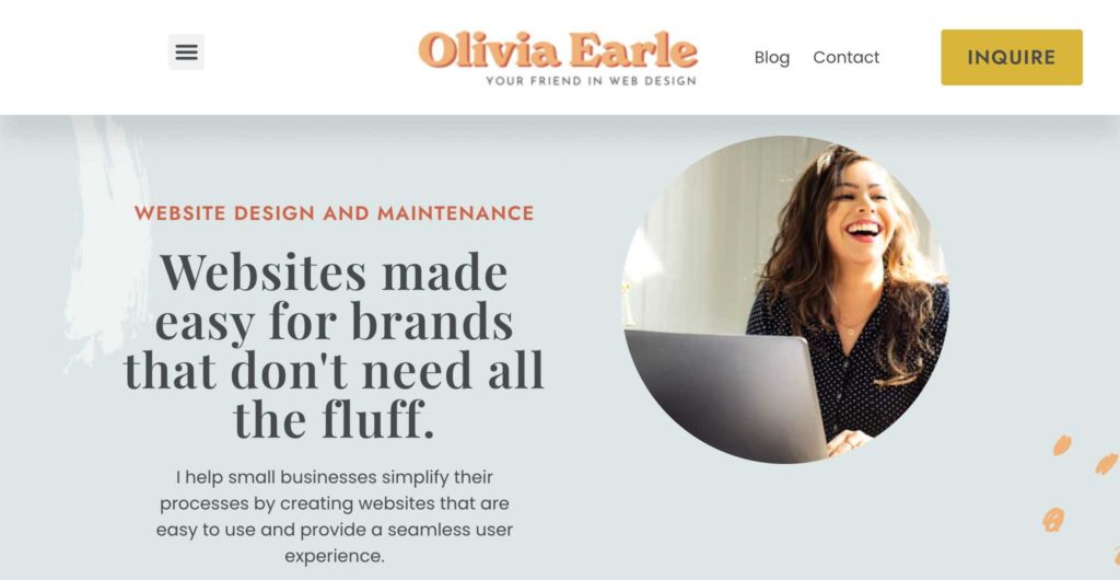 Olivia Earle, Web Designer