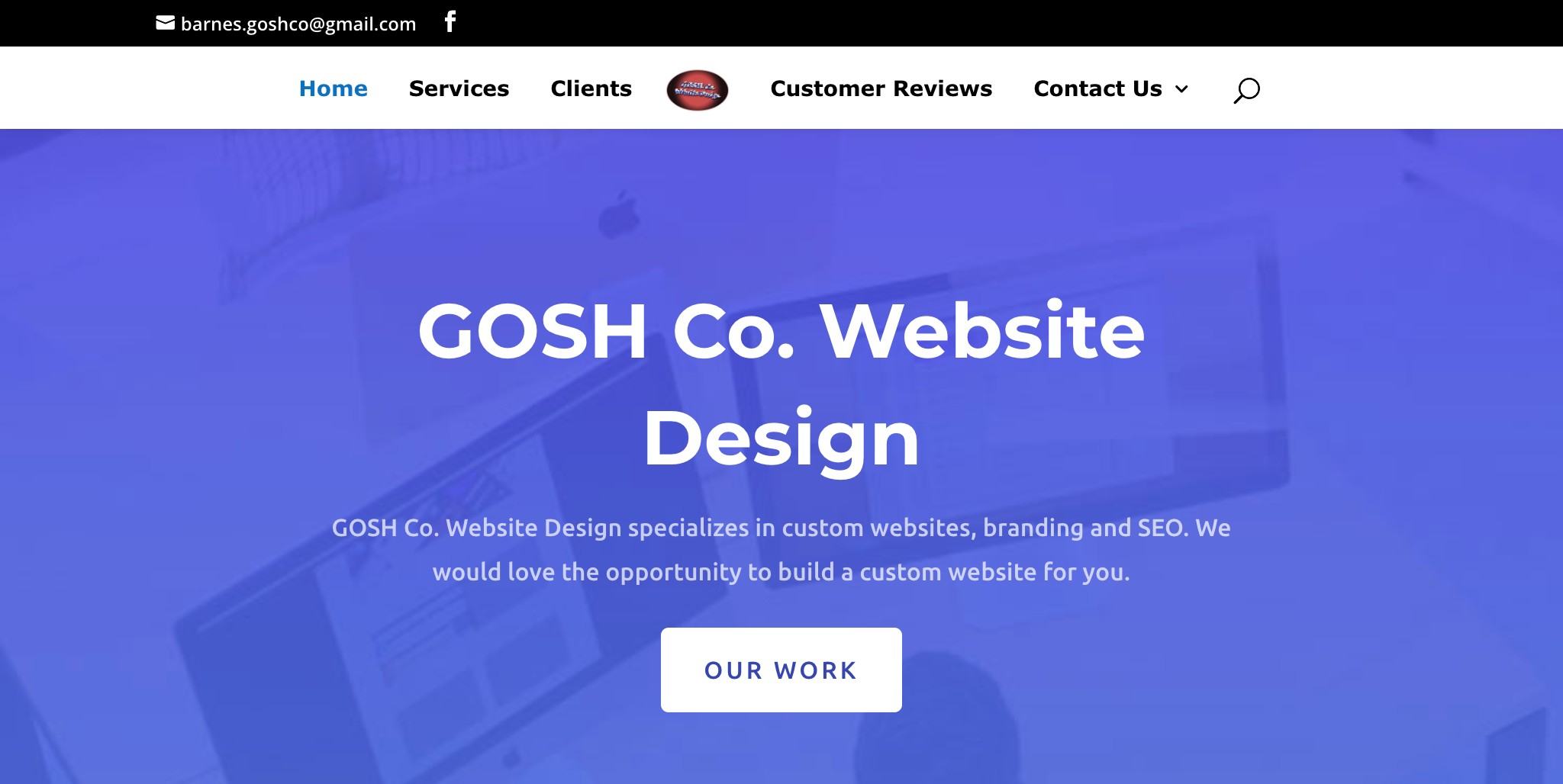GOSH Co Website Design