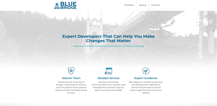 Blue Bridge provides expert web development for trade organizations