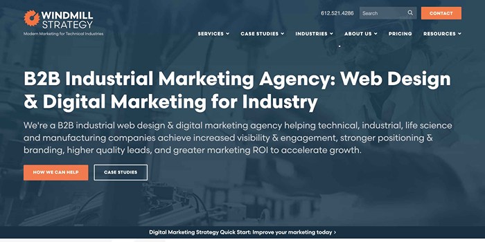 Industrial Manufacturing Marketing Agency - Windmill Strategy