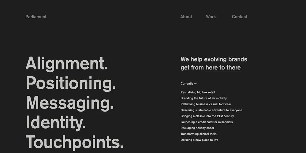 Parliament — A Brand Positioning Agency