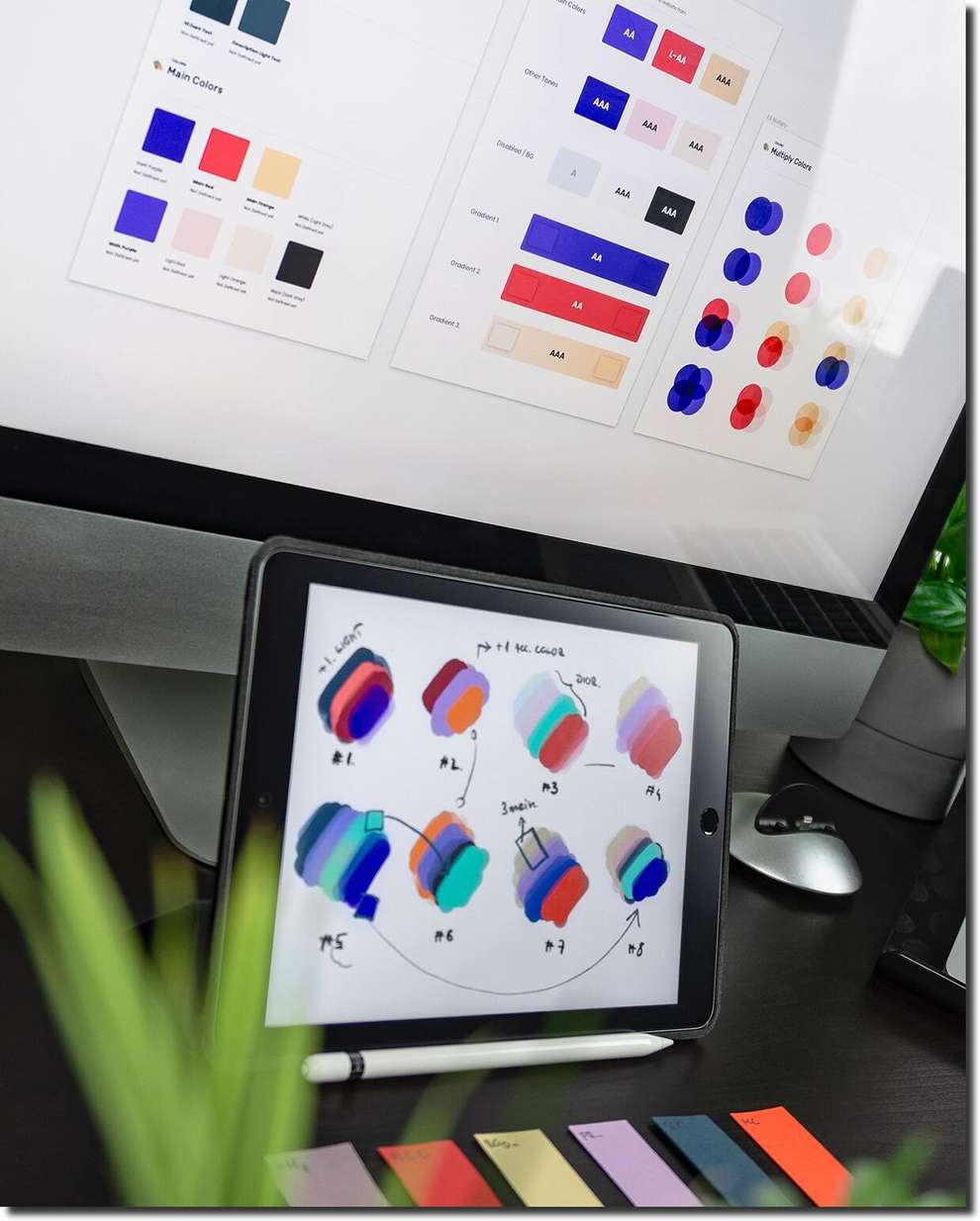 color palette in web design