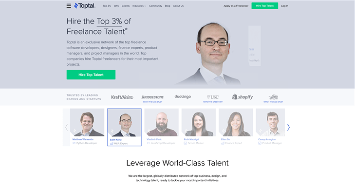 an elite network of the world's top talent, on demand