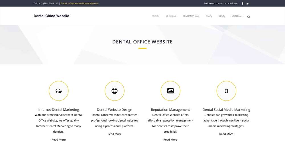 Dental Internet Marketing Dentist Website Design Dental Office Website