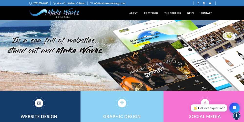 Make Waves Design - Website Design - Graphic Design - Web Designer - Stockton, Lodi, Galt - Make Waves Design