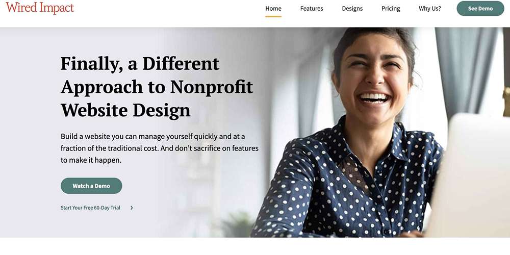 Nonprofit Website Design - Wired Impact