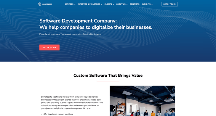 custom software to help companies apply