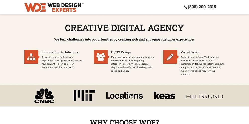 Web Design Experts, LLC - Creative Digital Agency - Information Architecture, UI-UX Design, Visual Design.